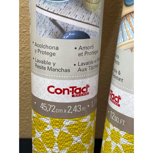 Con Tact Liners Grip Prints Shelves And Drawer Liners Set Of 2 NEW - Picture 3 of 8